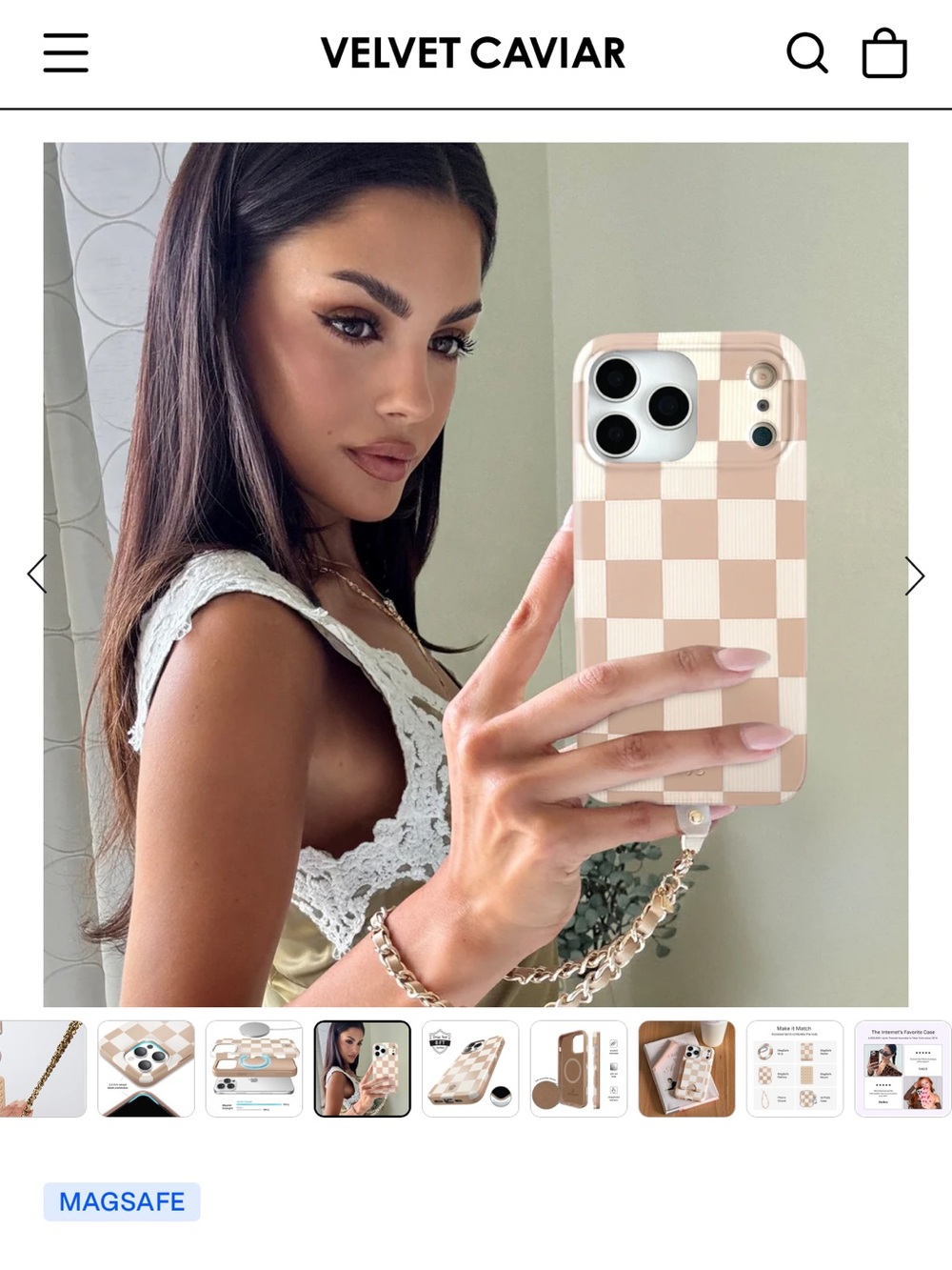 NWT Velvet Caviar iPhone 15 Pro Max phone case - Picture 4 of 7